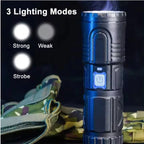 🔦LED Rechargeable Tactical Laser Flashlight