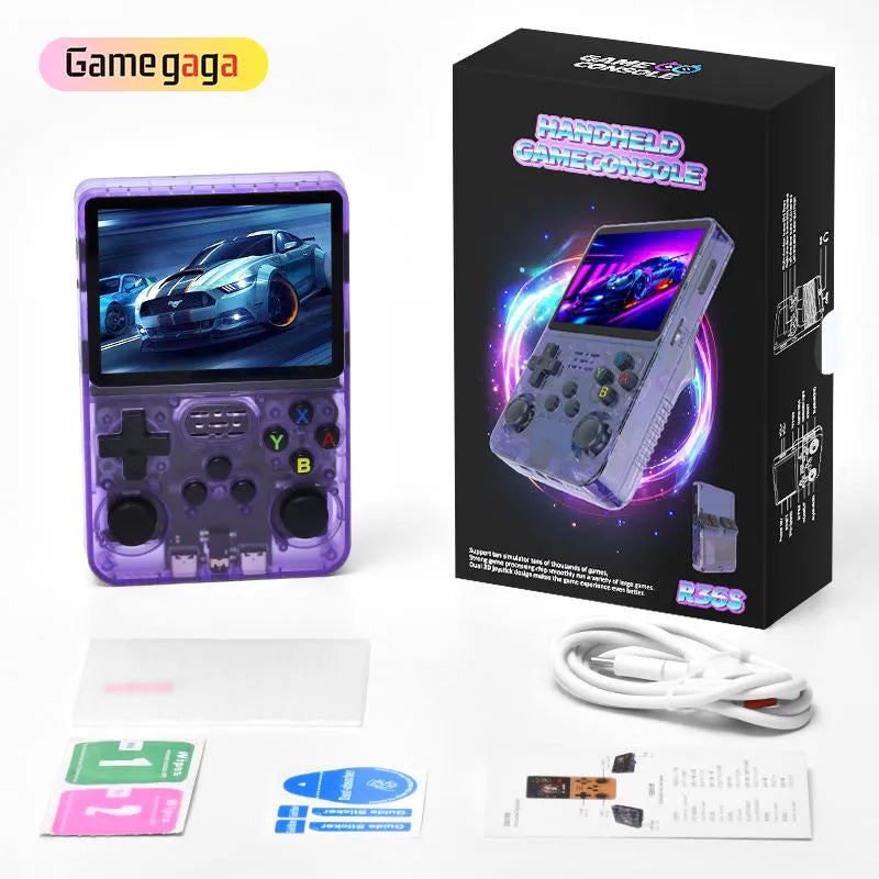 R36S Handheld Game Console Linux EE System 64GB 15000 Games